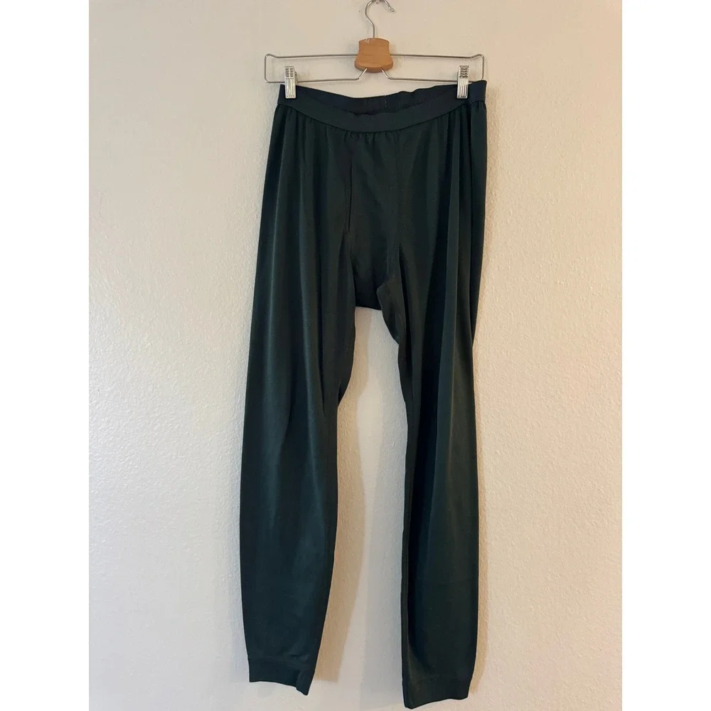 VTG Patagonia Capilene Thermal Base Layer Pants Medium Dark Green Made in USA